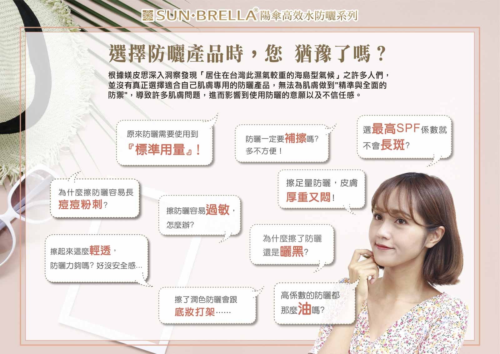 SUN.BRELLA陽傘高效水防曬系列